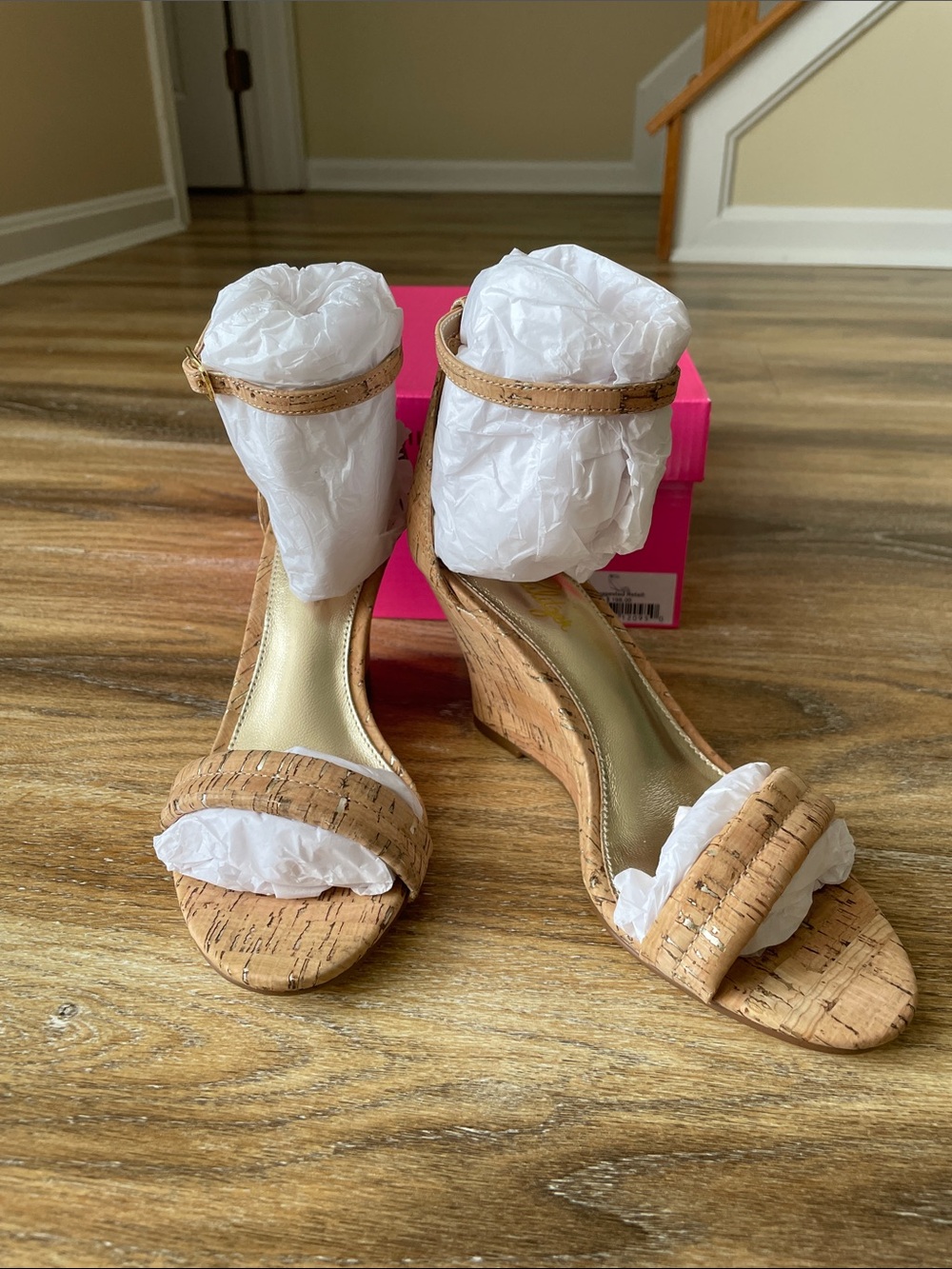 Lilly Pulitzer Jenna Wedge in Natural NWT